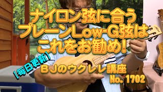 ナイロン弦に合うプレーンLowG弦はこれをお勧め！ ／ 【毎日更新】 BJのウクレレ講座 No1702 [upl. by Feola838]