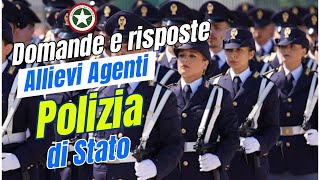 Concorso Allievi Agenti Polizia di Stato  Domande e Risposte [upl. by Parsaye]