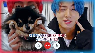 Strawberries amp Cigarettes  taekook [upl. by Llerraj]