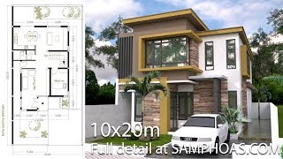 SketchUp Modern Home Plan Size 8x12m With 3 Bedroom [upl. by Dier690]