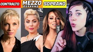 CONTRALTO vs MEZZOSOPRANO vs SOPRANO Sus diferencias [upl. by Tjon]