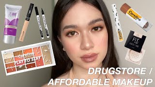 AFFORDABLE MAKEUP FROM THE DRUGSTORE  MAKEUP LOOK  Danah Asaña Philippines [upl. by Asserac]