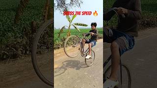 cycle wheelie speed 🔥💪 cycle stunt rider mtb shorts viralvideo viral wheelie [upl. by Alaek]