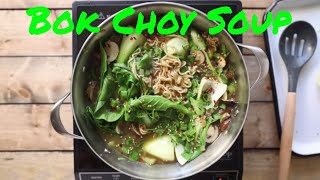 Ginger Garlic Noodle Soup with Bok Choy [upl. by Drofhsa]