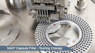 SACF Capsule Filler  Tooling Change  LFA Capsule Fillers [upl. by Nalra]