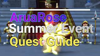 Aruarose Online  Summer Event Quest Guide [upl. by Ari671]