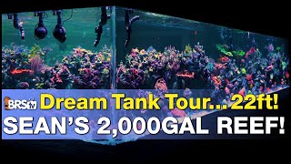 A 2000gal SPS Dominant Reef Tank Tour in Minnesota The BIGGEST inhome saltwater tank on BRStv [upl. by Yenitsed]