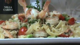 Bandnudeln mit Scampi Kochen [upl. by Norvil]