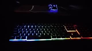 K33 Keyboard and Mouse Set  Henscoqi Multicolor Backlit Computer Gaming Keyboard [upl. by Eeleak]