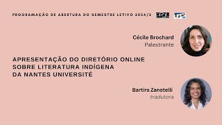 Apresentação do diretório online sobre literatura indígena da Nantes Université [upl. by Tichonn]