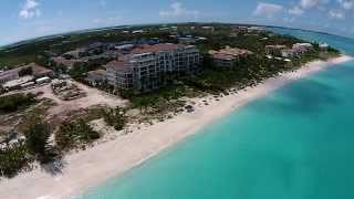 Turks amp Caicos Grace Bay Beach Aerial View 1080p [upl. by Aihsek]