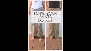 How to lengthen pants  trousers [upl. by Ellegna377]