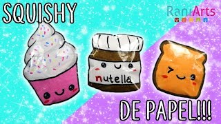 Haz SQUISHIES de PAPEL Super fáciles [upl. by Morrie486]