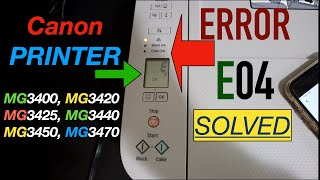 Canon Printer Error E04 E4  Solved [upl. by Mungovan]