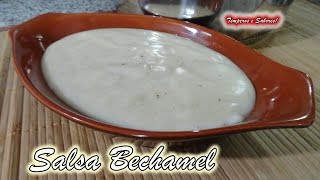 SALSA BECHAMEL fácil rápida perfecta receta de Temperos e Sabores [upl. by Kecaj]