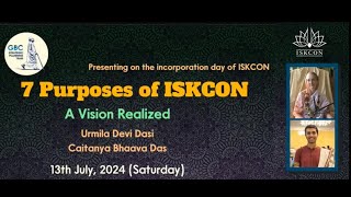 7 Purposes of ISKCON GBC SPT [upl. by Wootan]