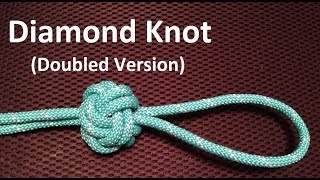 How to Tie a Diamond Knot  Decorative and Practical Applications [upl. by Nwadahs330]