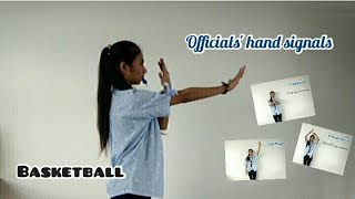 Basketball Officials Hand Signals How To Officiate Basketball [upl. by Anaugal]