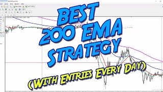 Best Forex Trading Strategy Using 200 EMA Daily Entries [upl. by Puklich]