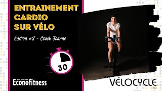 Entrainement CARDIO sur VÉLO  30 Minutes  VELOCYCLE Édition 8 [upl. by Notla]