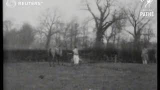 ENGLAND Varsity steeplechasing at Oddington 1928 [upl. by Zaid330]