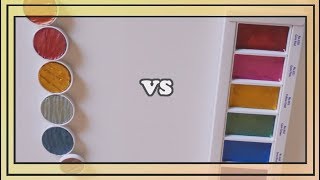 COMPARISON  Kuretake VS Finetec Metallics [upl. by Karlens]