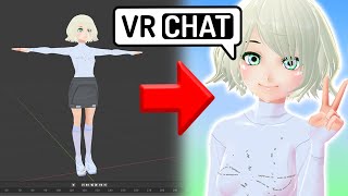 VRoid to VRChat Unity 2019  Blender BEGINNER TUTORIAL [upl. by Deirdra]