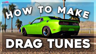 HOW TO MAKE DRAG TUNES  CarX Drift Racing Online [upl. by Apfelstadt]