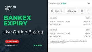 BANKEX Expiry Option Buying With Low Capital  September 30  Kotakneo [upl. by Lamak]