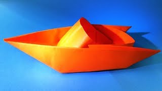 How to make a paper boat that floats Origami boat [upl. by Arek]