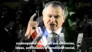 Extracto del discurso de Aylwin cuando asumió como presidente [upl. by Haidabej]