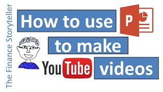 How to make a YouTube video using PowerPoint [upl. by Letitia]