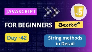 String methods in JavaScript  string object  JavaScript  JavaScript tutorials for beginners [upl. by Vilberg29]