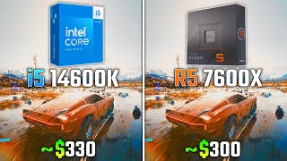 INTEL i514600K vs RYZEN 5 7600X  Test in 6 Games [upl. by Nahtannoj]