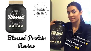 BLESSED PROTEIN REVIEW  NOT SPONSORED  VEGAN PROTEIN POWDER [upl. by Baseler]