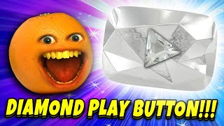 Annoying Orange vs Diamond Play Button 10 MILLION SUBSCRIBERS [upl. by Lekar213]