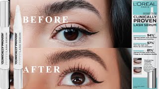 LOreal Clinically Proven Lash Serum 4 Week Review [upl. by Charleton]