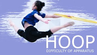 HOOP DIFFICULTY OF APPARATUS for beginners [upl. by Alyek245]