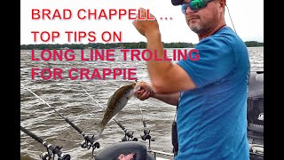 Brad Chappell Shares Top Long Line Trolling Tips for Crappie on Ross Barnett [upl. by Gnilyam]