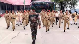 NCC Cadets Drill at PM SHRI MAGSSS Bharari Distt Bilaspur HP [upl. by Naples]