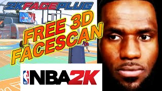 FREE LEBRON JAMES 3D FACE SCAN ALL 2K VERSIONS [upl. by Bolger830]