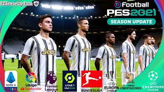 How to Install Tournament Anthems PES 2021  UCL UEL UEFA Super Cup Etc [upl. by Enilada]