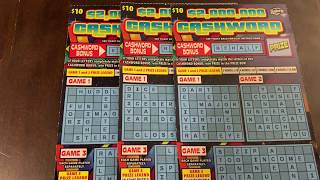 30 IN CROSSWORD SCRATCH OFFS 2000000 Top Prize 10 Cashwords  Word Up Wednesdays [upl. by Ahsram]