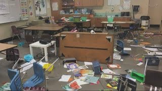 Classrooms in Crisis Classroom damage [upl. by Naveb]