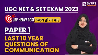 UGC NET and SET 2023  Paper 1 Communication Questions from Last 10 Year  Gulshan Mam [upl. by Adnolat]