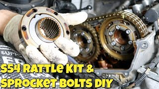 BMW E46 M3 S54 Rattle Kit Repair amp Sprocket Bolts DIY S54 Vanos Rebuild Part 4 [upl. by Lahcar]