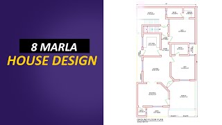 8 Marla House Map With basement complete guide  8 Marla House Desgin in pakistan [upl. by Airliah]