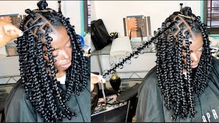 DETAILED PARTING TUTORIAL WHILE DOING BUTTERFLY BRAIDS AKA JUNGLE BRAIDS [upl. by Keefer]