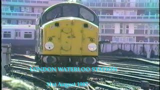 BR in the 1980s LONDON WATERLOO STATION on 31st August 1987 [upl. by Redmer]