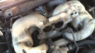 Lincoln Navigator EGR Valve Replacement amp Upper Intake Removal 2003 [upl. by Eralcyram29]